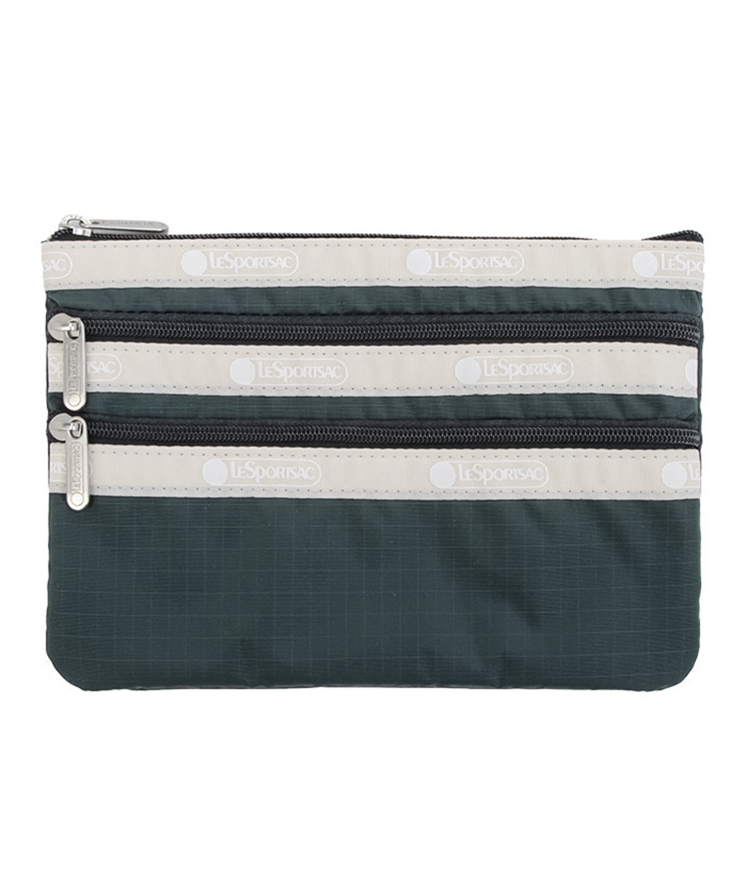 3ZIP COSMETIC(ミッドナイトグリーン/サンドバー-フリー)