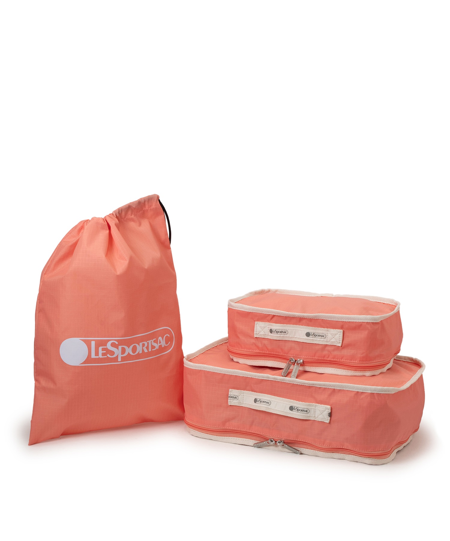 PACKING POUCH SET(コーラルパンチ/メレンゲ-フリー)