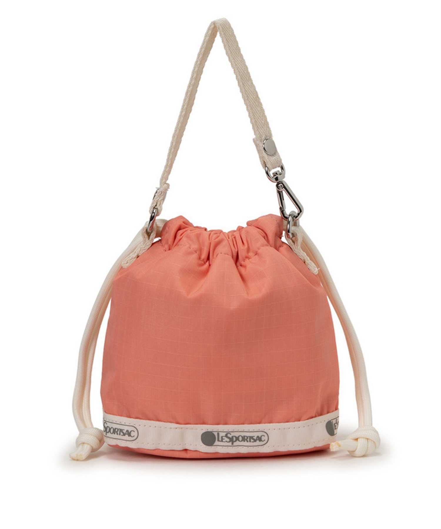 DRAWSTRING BUCKET CHARM(コーラルパンチ/メレンゲ-フリー)