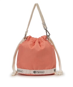 DRAWSTRING BUCKET CHARM(コーラルパンチ/メレンゲ-フリー)