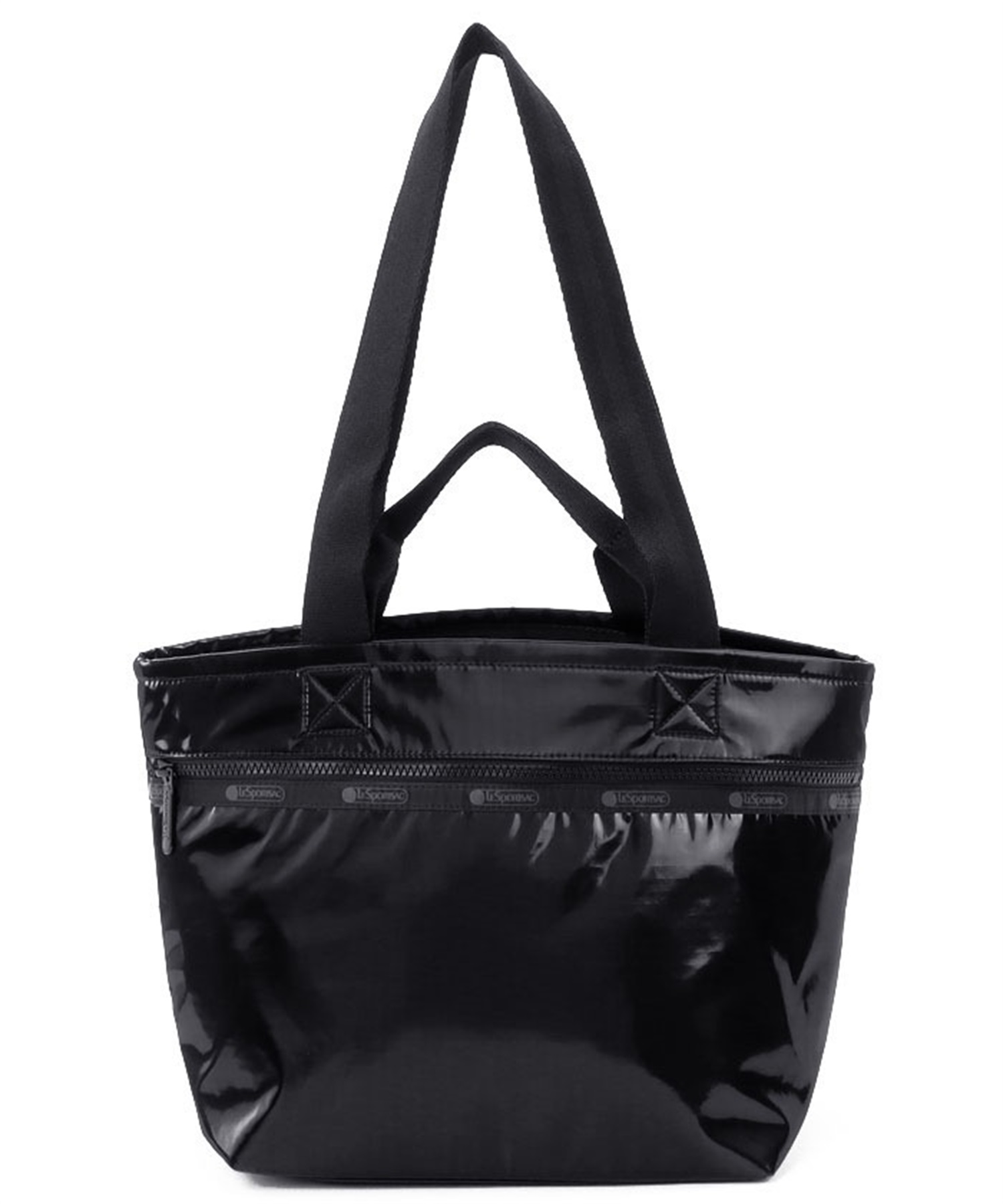 TWO HANDLE ZIP TOTE(ブラックシャイン-フリー)