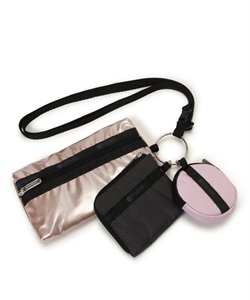 MULTI POUCH WRISTLET(ブラック/ローズゴールドシャイン/ピンク-フリー)