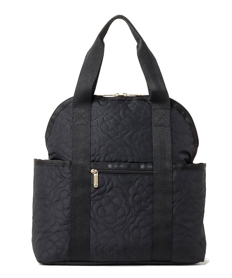 美品✨️LeSportsac TROUBLE BACKPACK リュック 黒 LeSportsac デイバック リュック DOUBLE TROUBLE BACKPACK