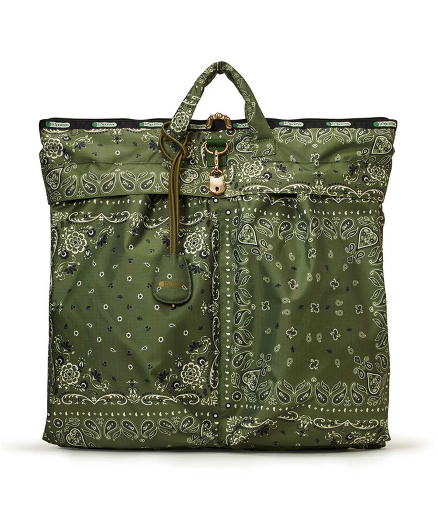【LeSportsac Atelier】LG HELMET TOTE(エヴァーグリーンバンダナ-フリー)