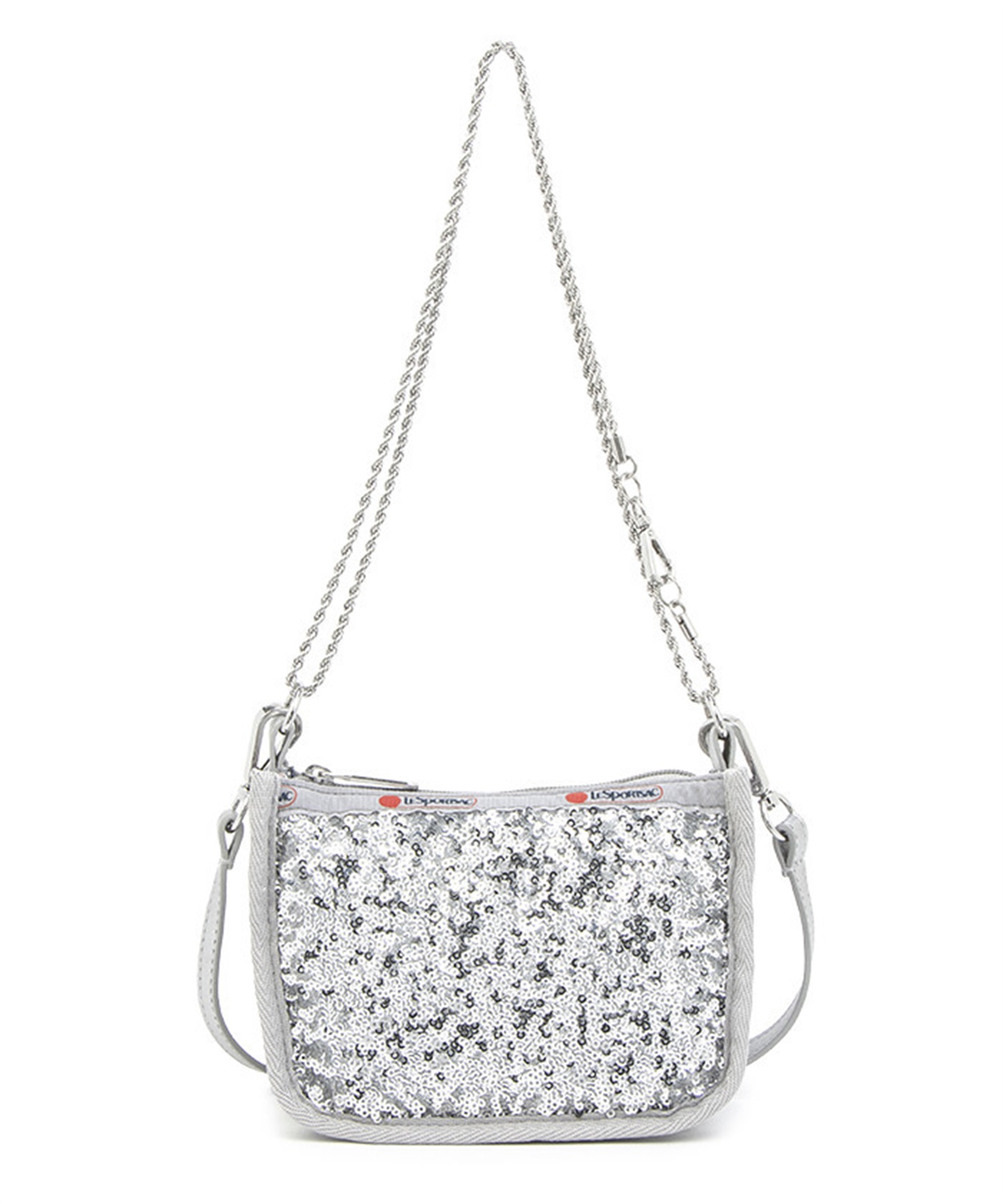 【LeSportsac Atelier】2WAY CHAIN MINI BAG(コズミックシルバー-フリー)