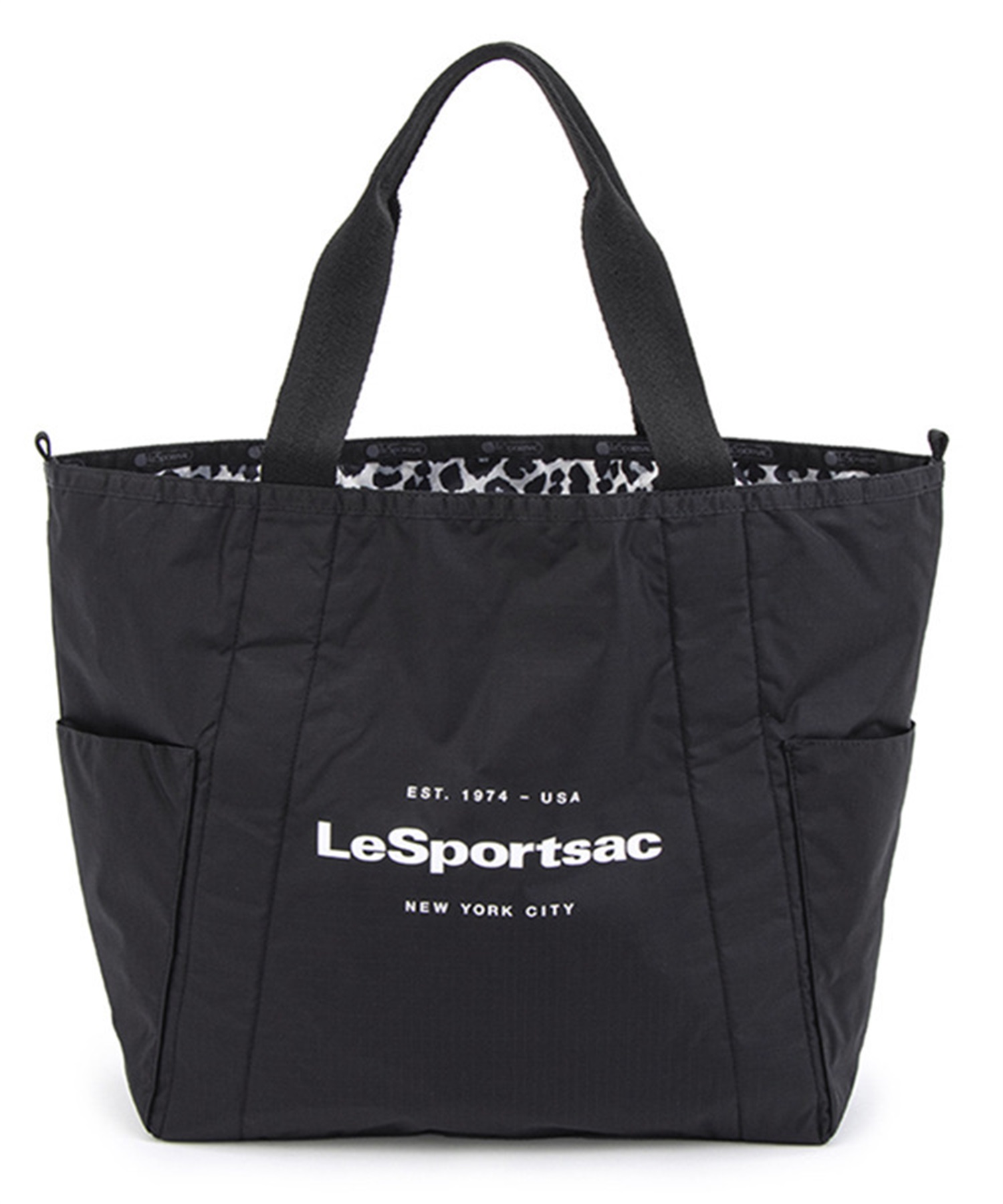 LG REVERSIBLE PKT TOTE(2ウェイブラック/ニュートラルレオパード-フリー)
