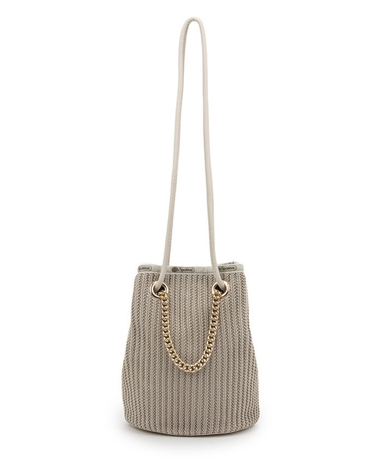 CHAIN CROCHET SM BUCKET(ベージュクロシェ-フリー)