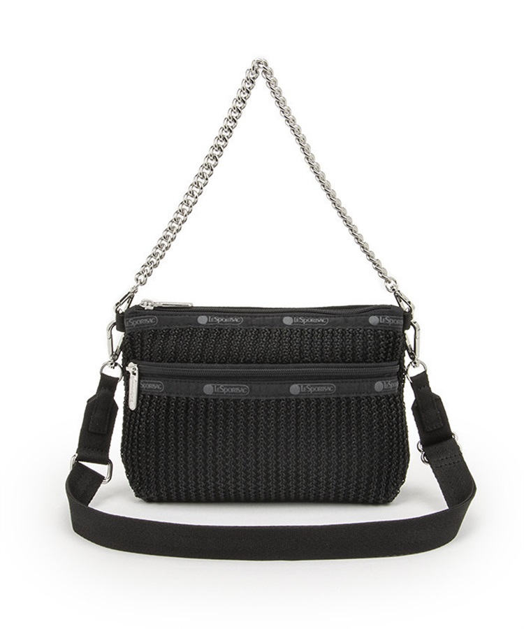 CHAIN CROCHET CLUTCH(ブラッククロシェ-フリー)