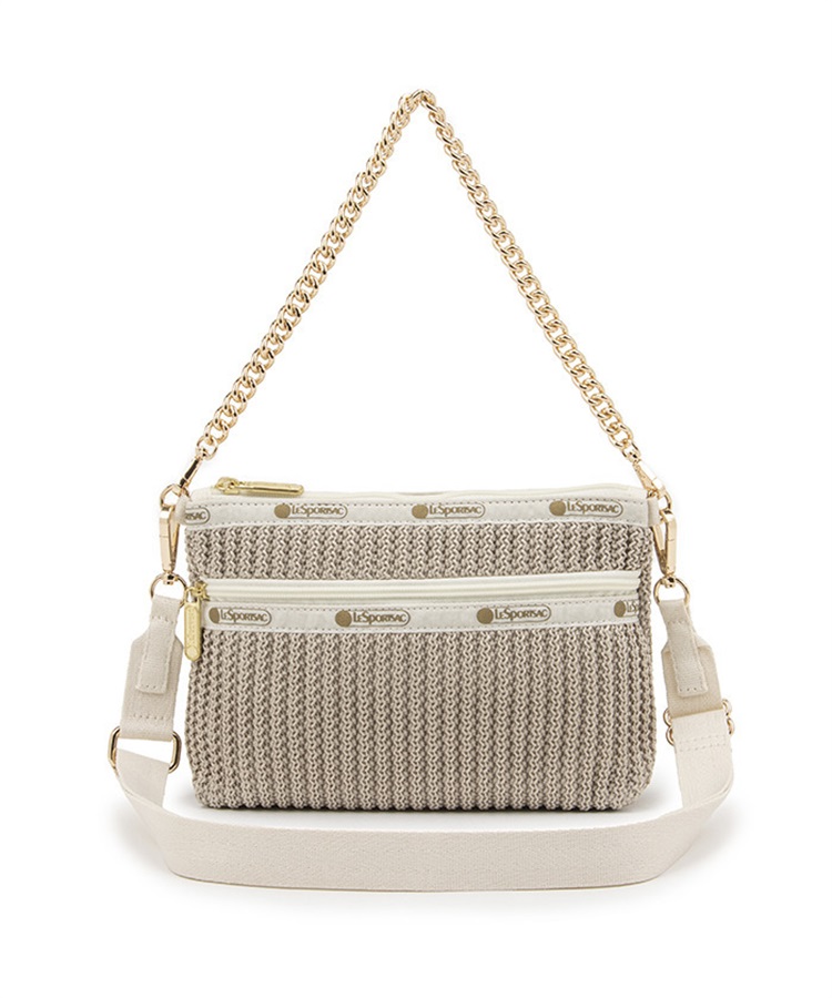 CHAIN CROCHET CLUTCH(ベージュクロシェ-フリー)