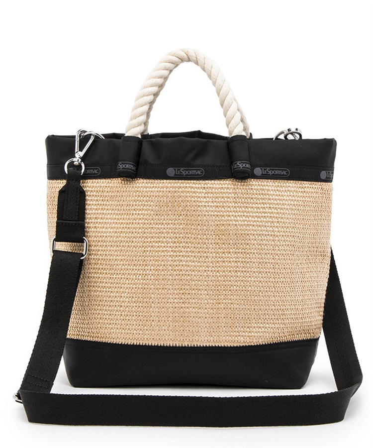 TOP HANDLE CROSSBODY(ブラックラフィア-フリー)