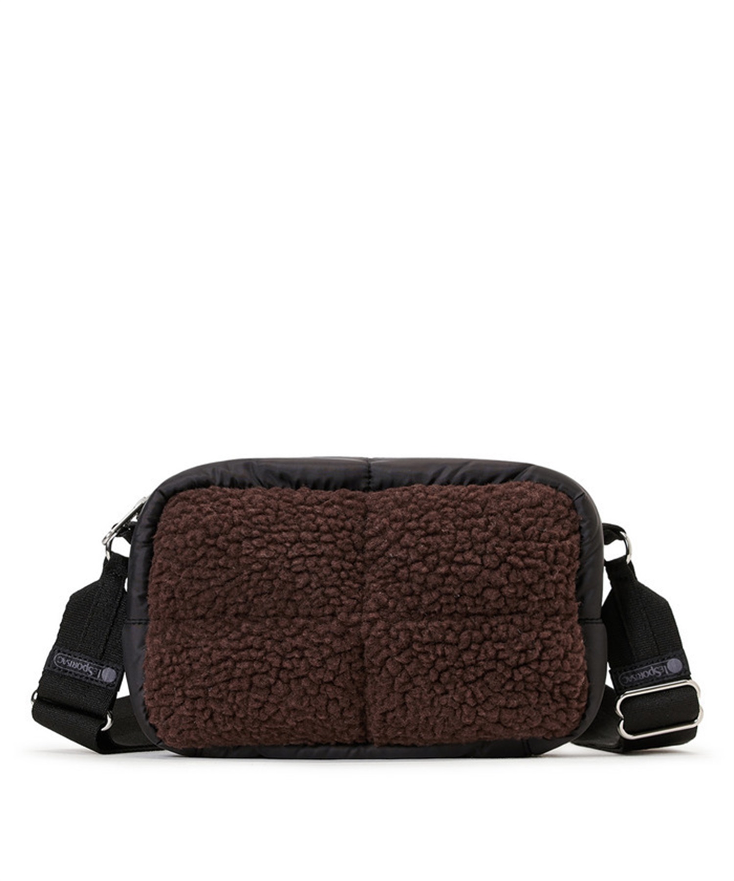 PUFFY CUBE CROSSBODY(ダークチョコレートシェルパ-フリー)