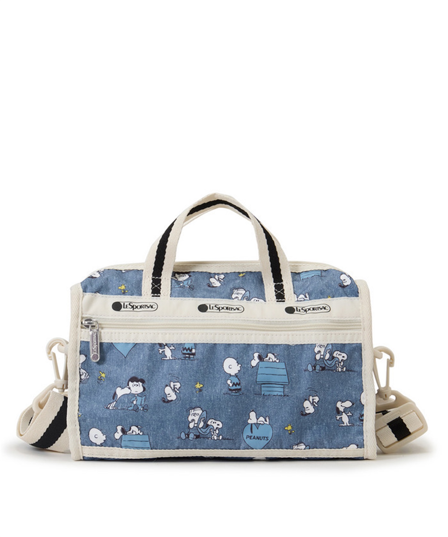 【LeSportsac×PEANUTS】MINI DUFFEL CROSSBODY(ピーナッツハッピーパルズ-フリー)