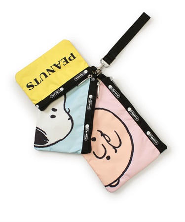 【LeSportsac×PEANUTS】WRISTLET POUCH SET(ピーナッツパルズリストレット-フリー)