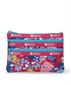 【LeSportsac×PEANUTS】3ZIP COSMETIC