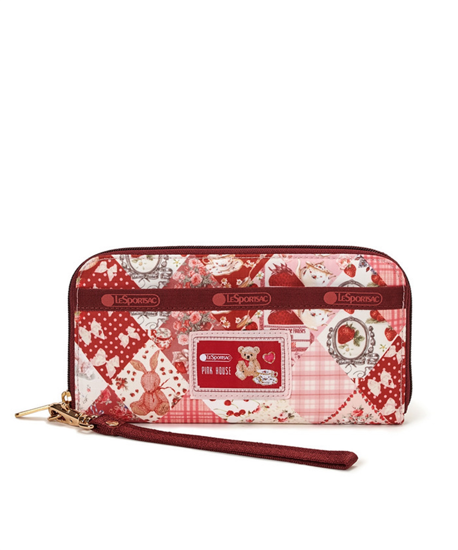 【LeSportsac×PINK HOUSE】TECH WALLET WRISTLET(PHティーパーティー-フリー)
