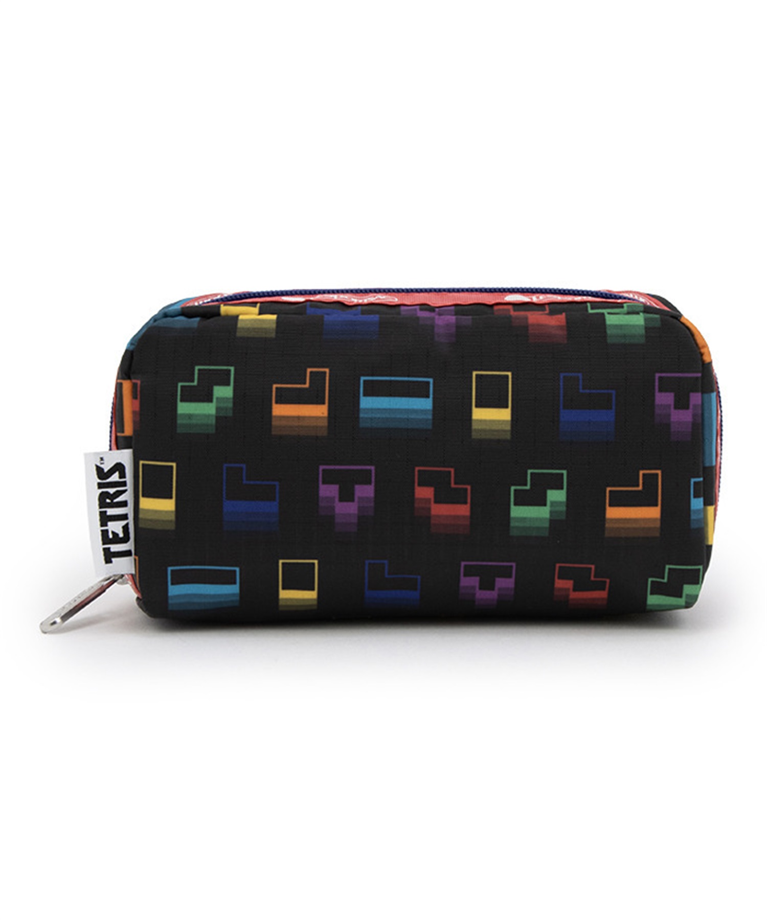 【LeSportsac×Tetris(TM)】RECTANGULAR COSMETIC(テトリスフォーリングブロックス/ピンク-フリー)