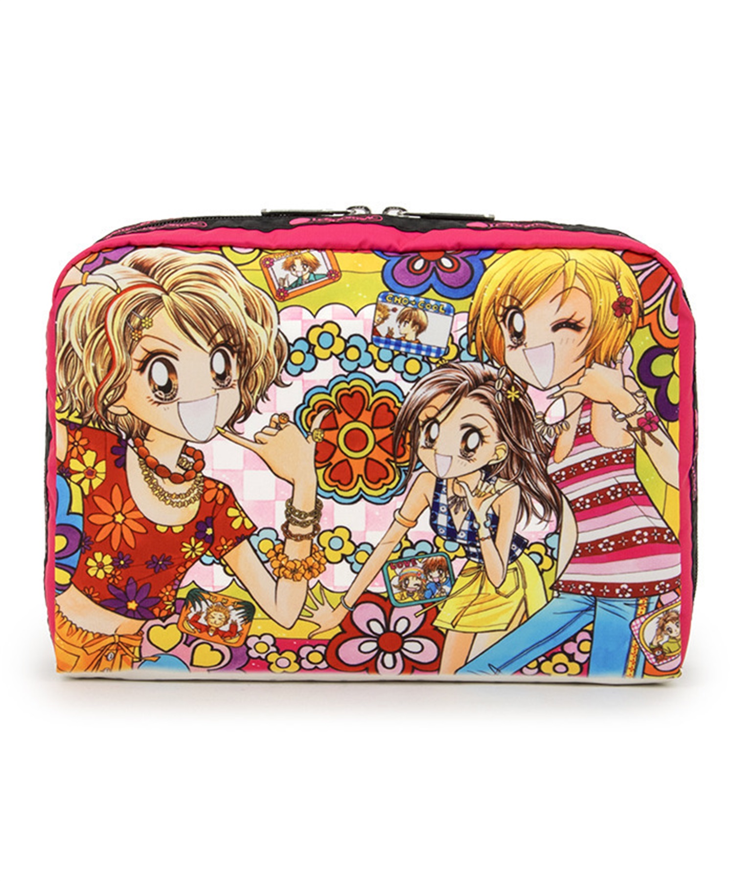 【 LeSportsac × りぼん70周年 】EXTRA LARGE RECTANGULAR COSMETIC(ホウナンギャルズ-フリー)