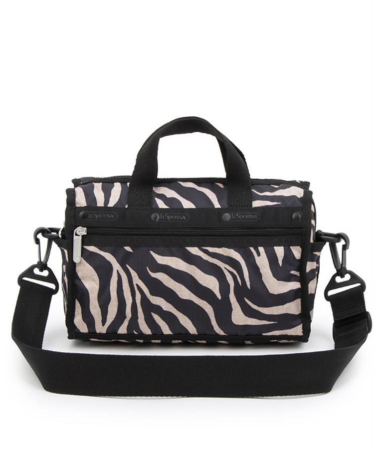 MINI DUFFEL CROSSBODY(ラフィアゼブラ-フリー)