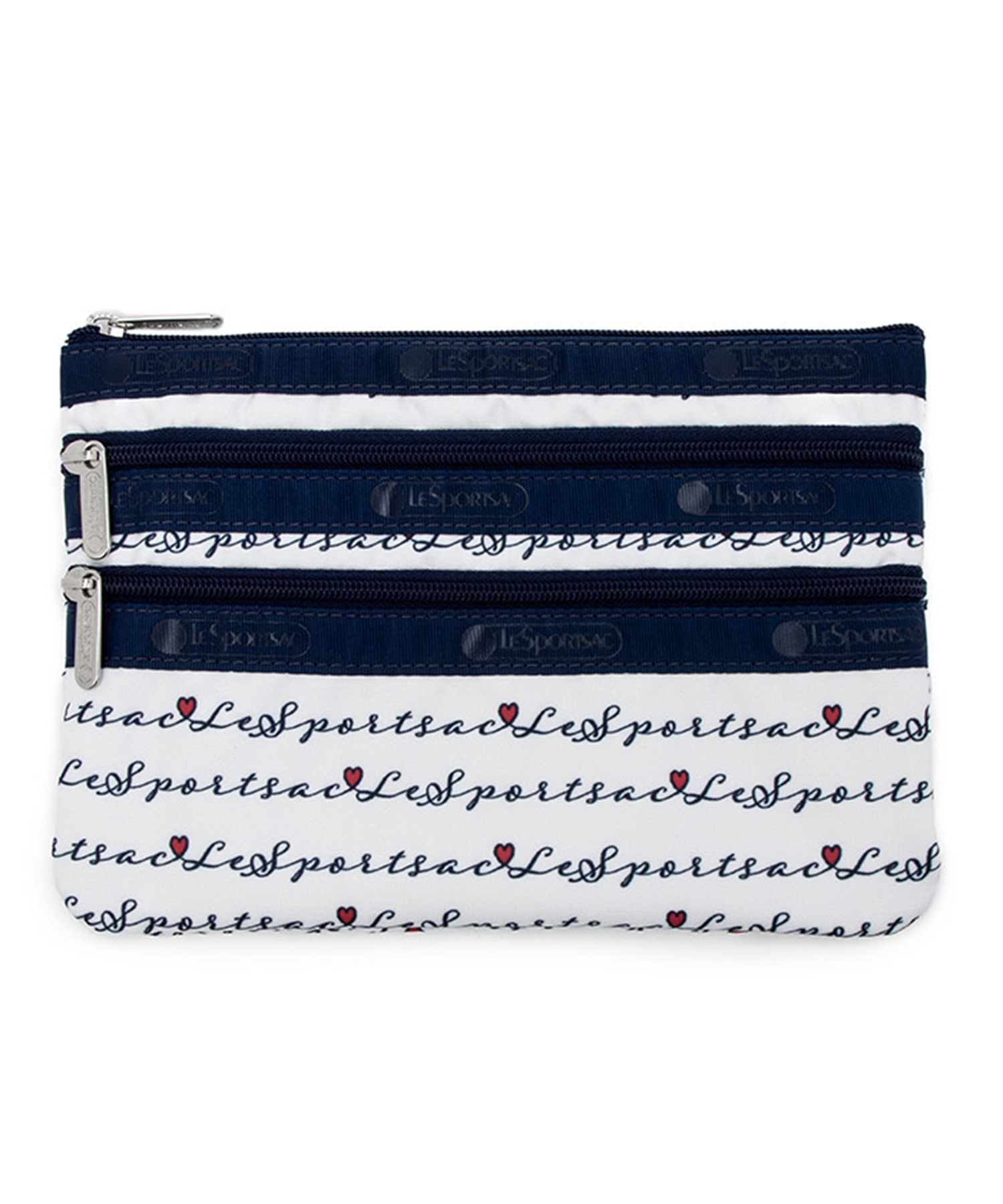 3ZIP COSMETIC(マリンロゴボーダー-フリー)