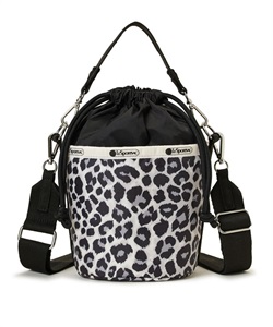 SM DRAWSTRING BUCKET(ニュートラルレオパード/ブラック-フリー)