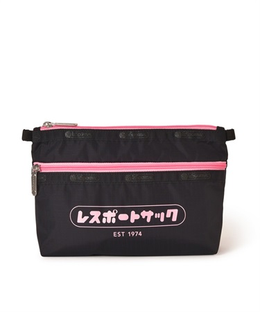 【Katakana Collection】COSMETIC CLUTCH(カタカナロゴ　NV　CC-フリー)