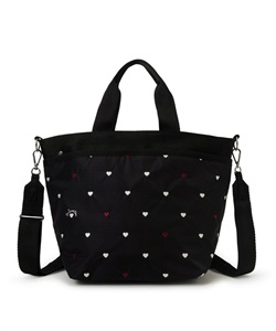 BUCKET TOTE(レッド/ホワイトハートEMB-フリー)