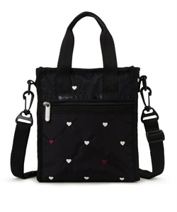MINI N/S TOTE(レッド/ホワイトハートEMB-フリー)