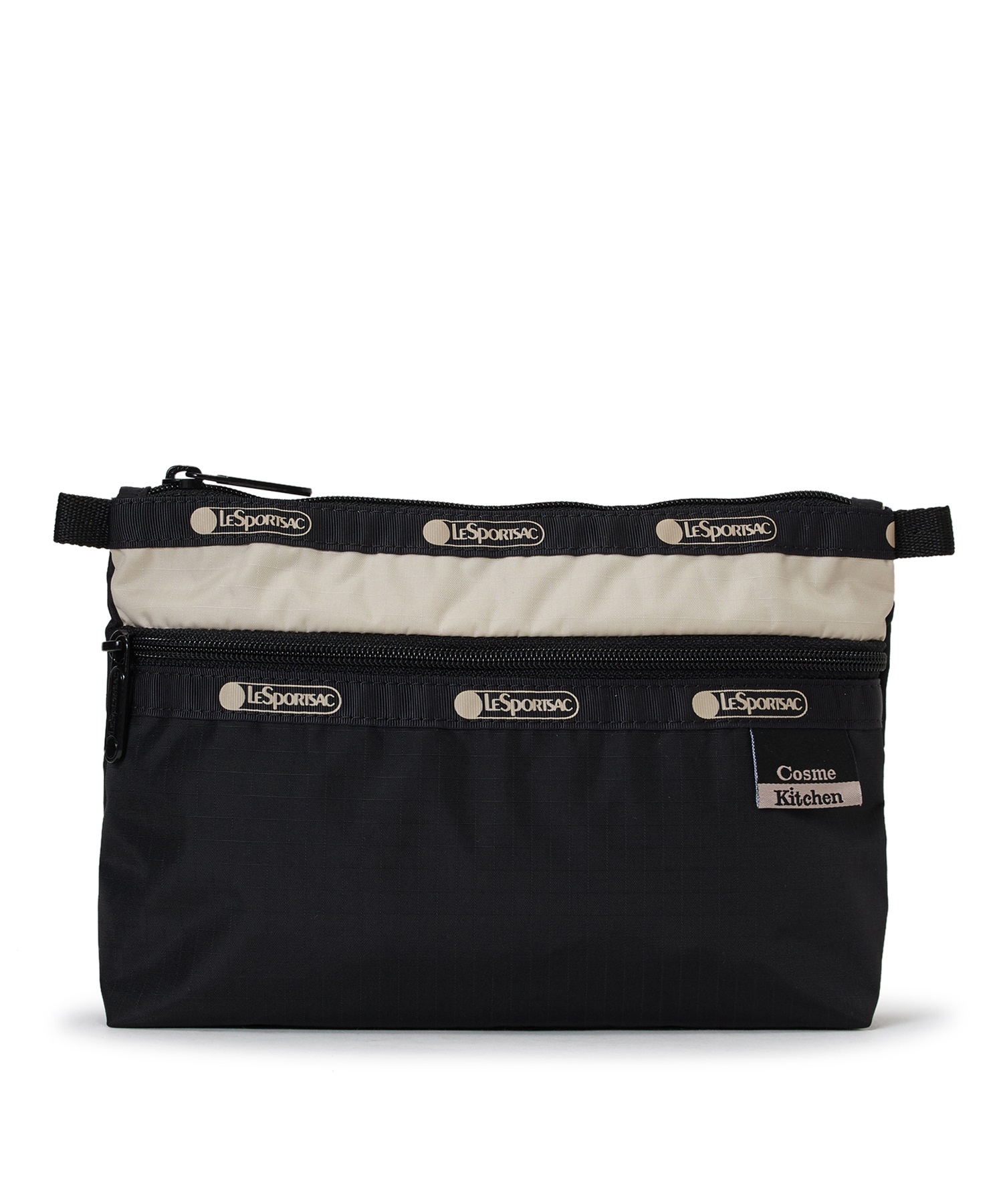 【LeSportsac×Cosme Kitchen】COSMETIC CLUTCH(ブラック/ドリフトウッドCK-フリー)