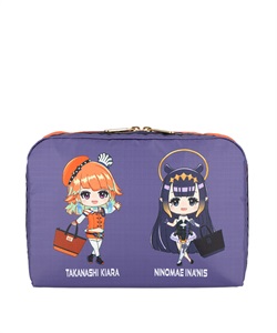 【LeSportsac×hololive English】EXTRA LARGE RECTANGULAR COSMETIC(キアラアンドイナニスポーチ-フリー)