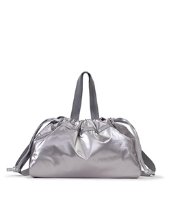 E/W CITY DRAWSTRING BAG(アップタウンシルバーシャイン/シルバー-フリー)