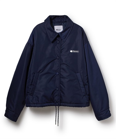中綿入りコーチジャケット(ネイビー-S)