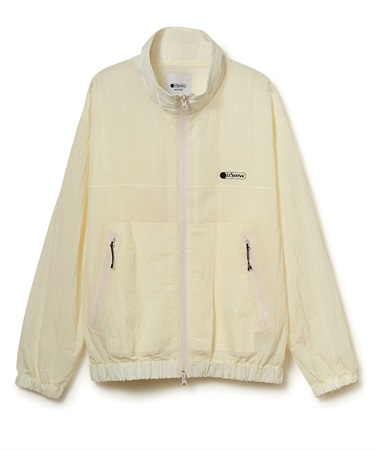 リップストップナイロンミドルブルゾン(アイボリー-S)