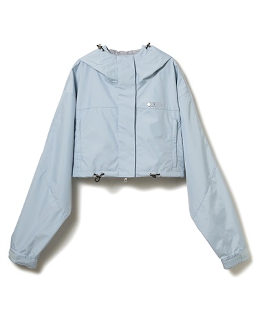 レイヤーショートブルゾン(ブルー-S)