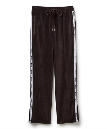 ベロアトラックパンツ(ブラウン-S)