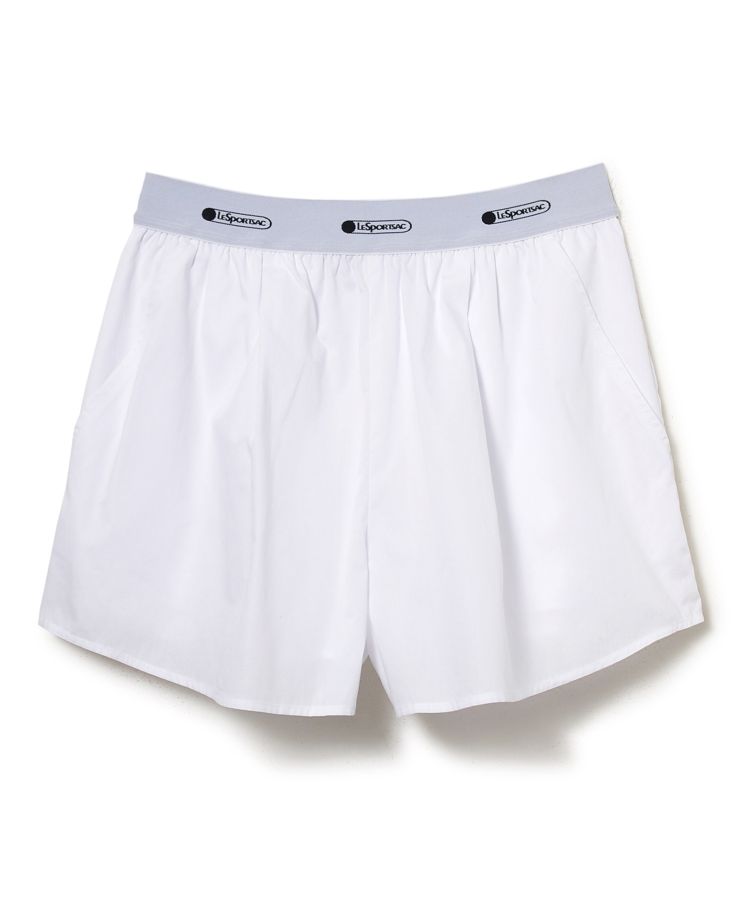 ウエストゴムショートパンツ(ホワイト-F)