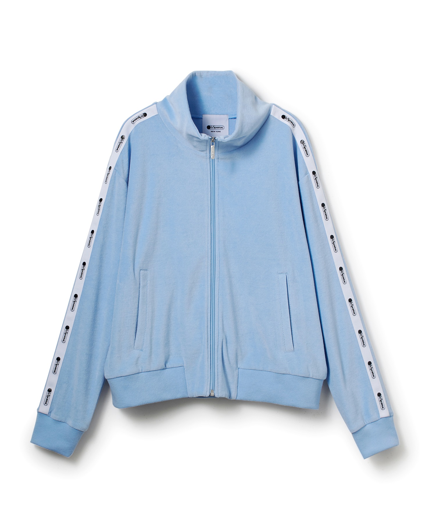 ベロア トラックジャケット(ブルー-S)