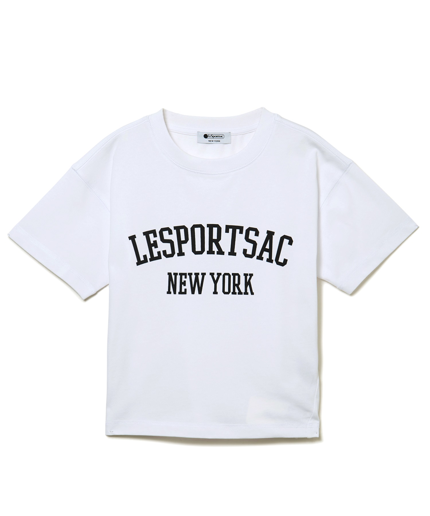 クロップドTシャツ(ホワイト-S)