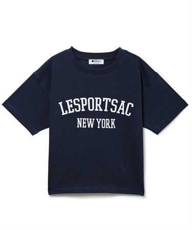 クロップドTシャツ(ネイビー-S)