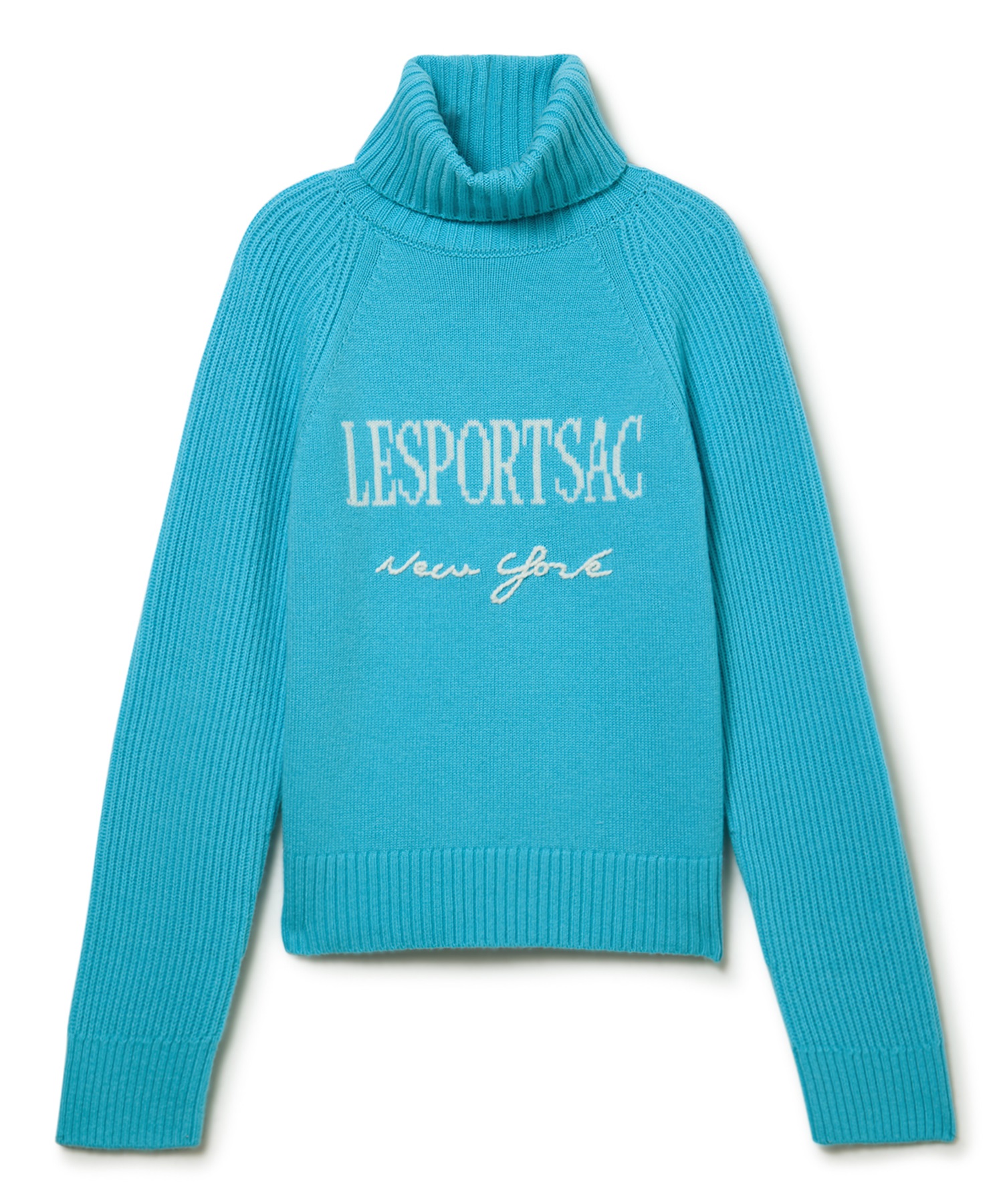 インターシャニットプルオーバー(ブルー-F)