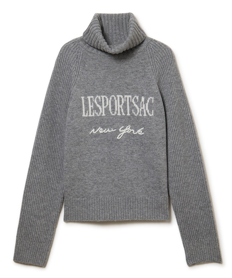 インターシャニットプルオーバー