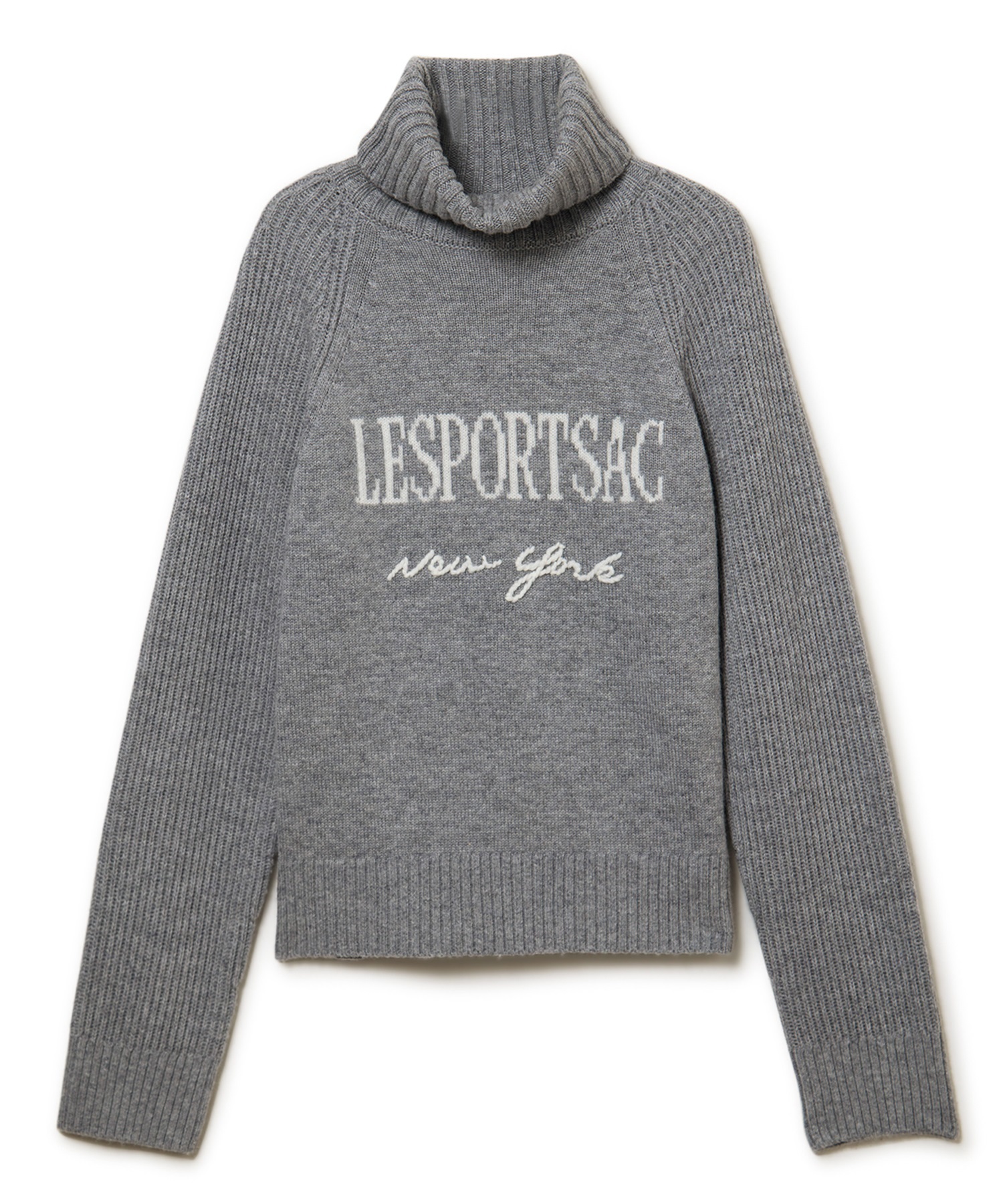 インターシャニットプルオーバー(グレー-F)