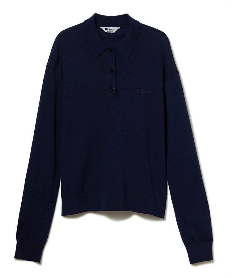 ニットポロプルオーバー