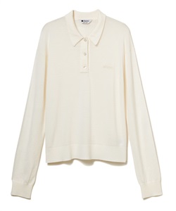 ニットポロプルオーバー(ホワイト-F)