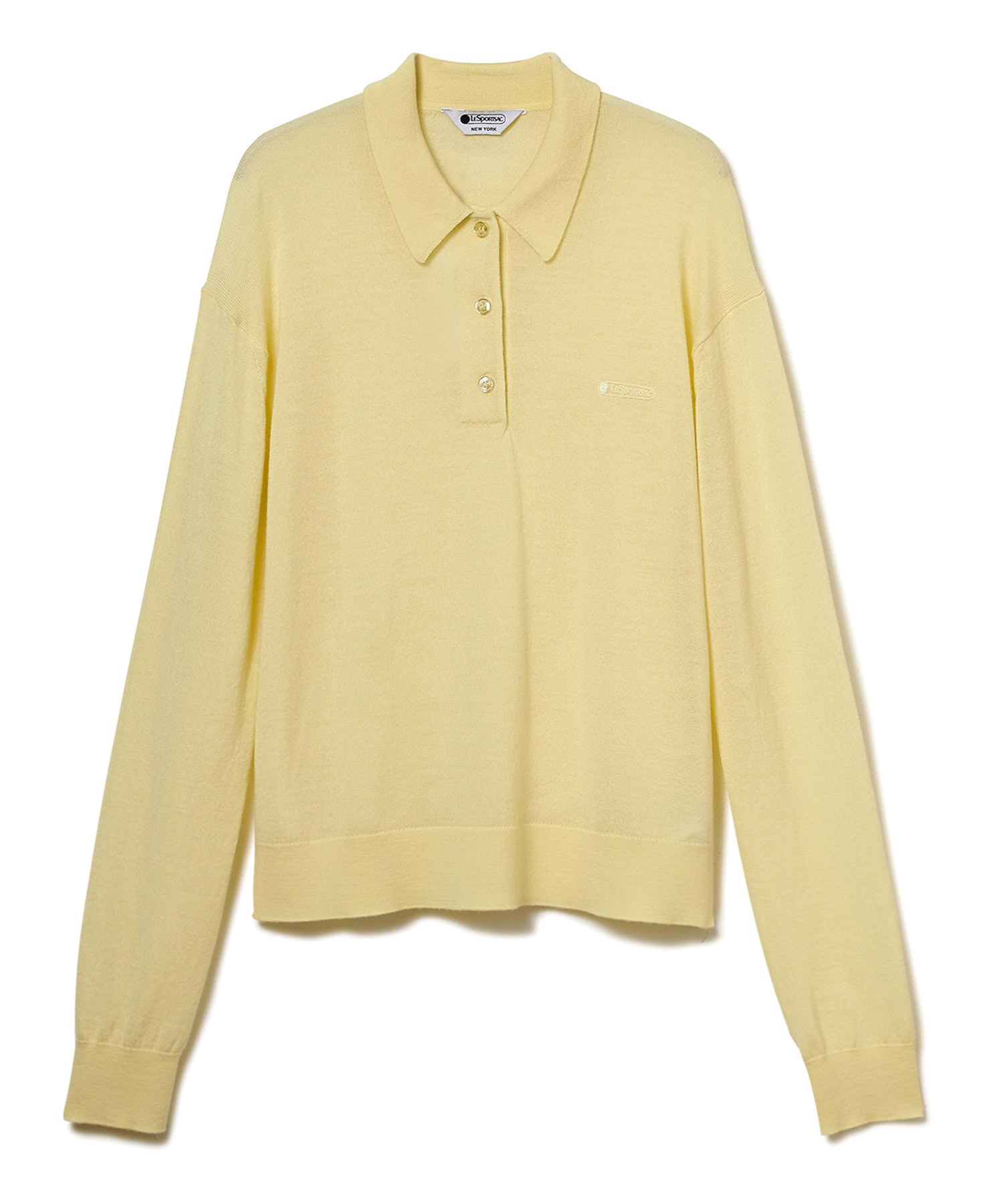 ニットポロプルオーバー(イエロー-F)