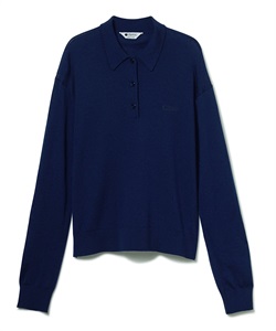 ニットポロプルオーバー(ネイビー-F)