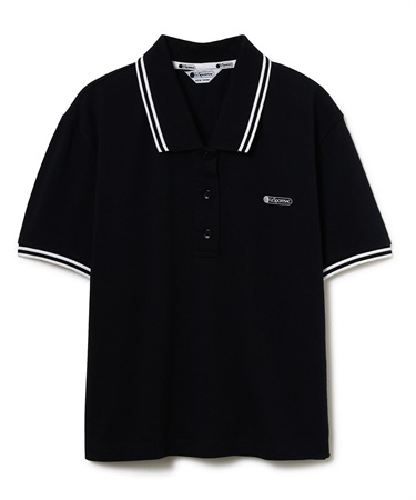 LeSportsac ショート丈ポロシャツ(ブラック-S)