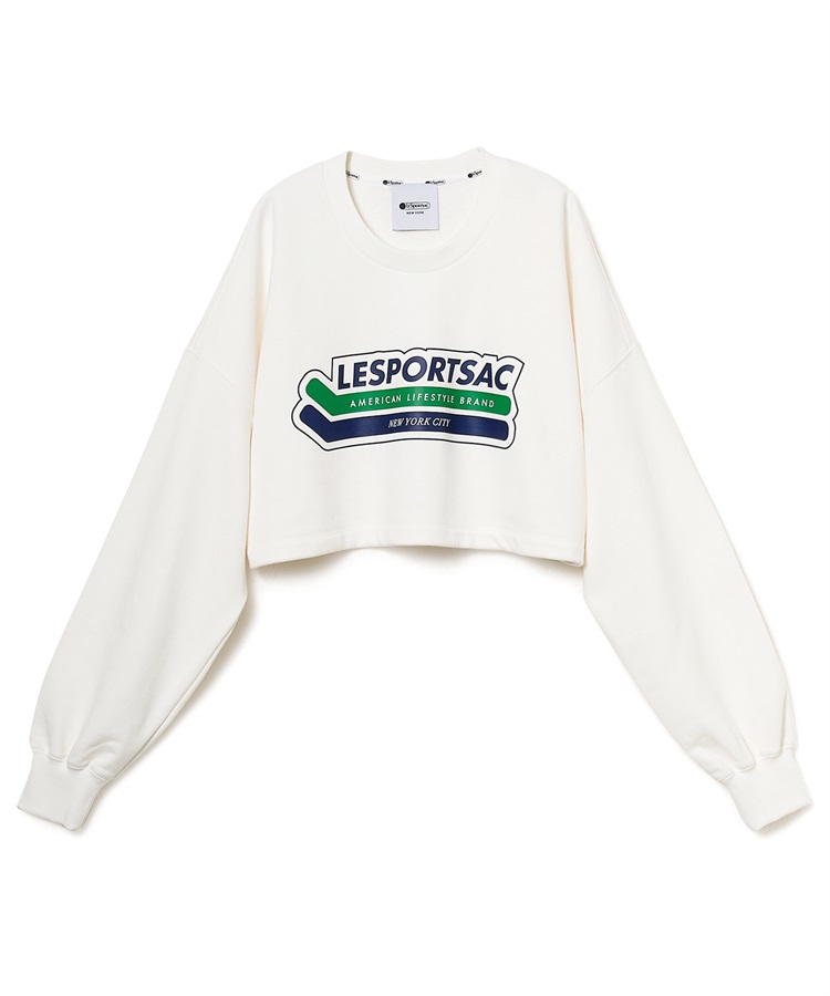 スウェット ショート丈プルオーバー