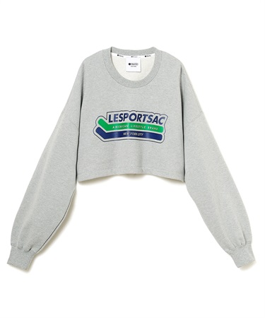 スウェット ショート丈プルオーバー(グレー-F)