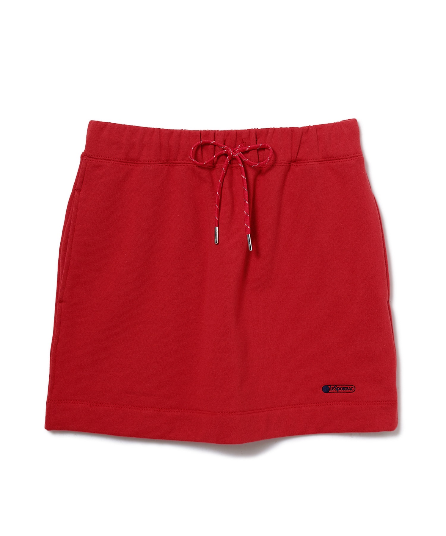 スウェットミニスカート(レッド-F)