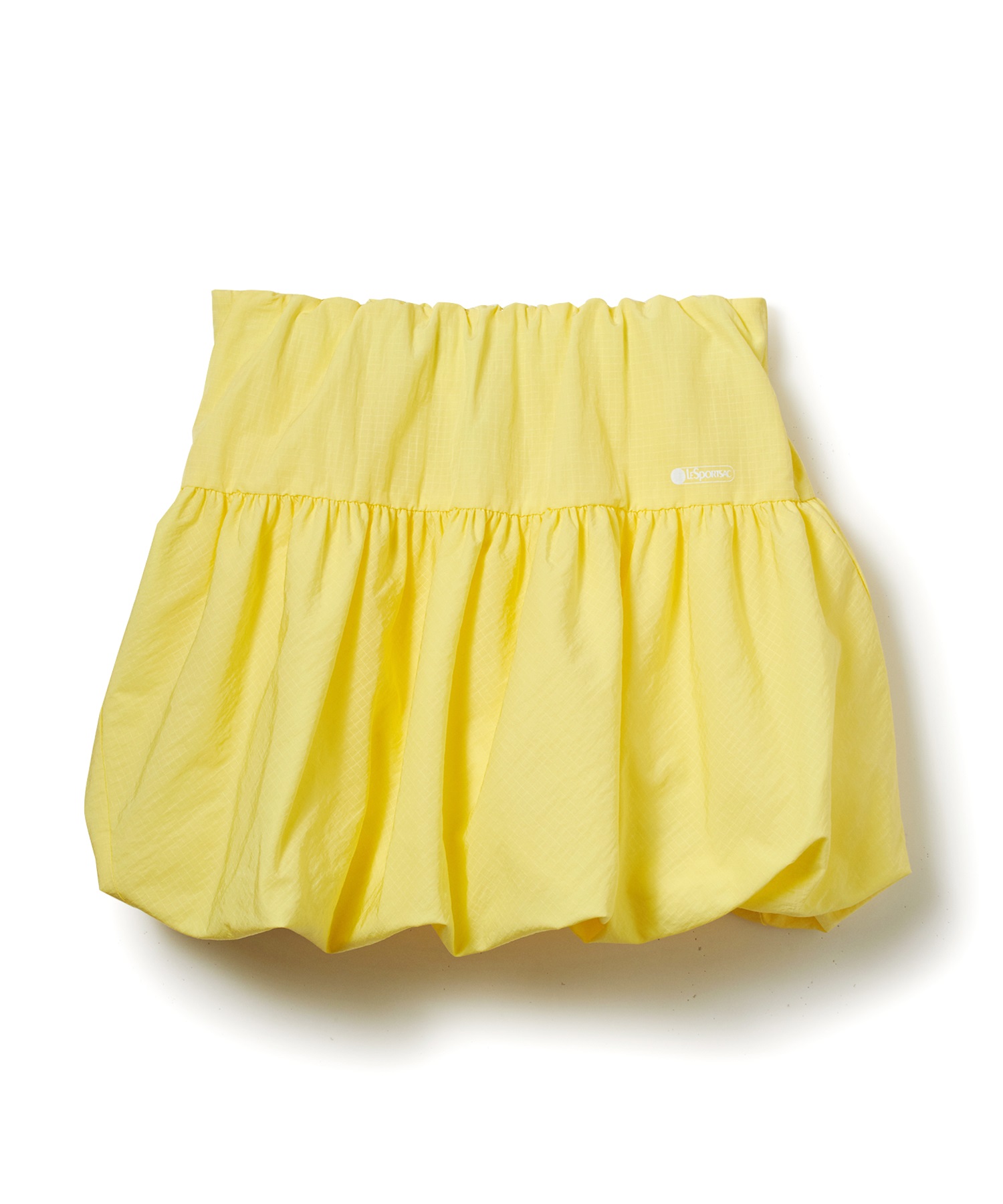 リップストップナイロンバルーンミニスカート(イエロー-F)